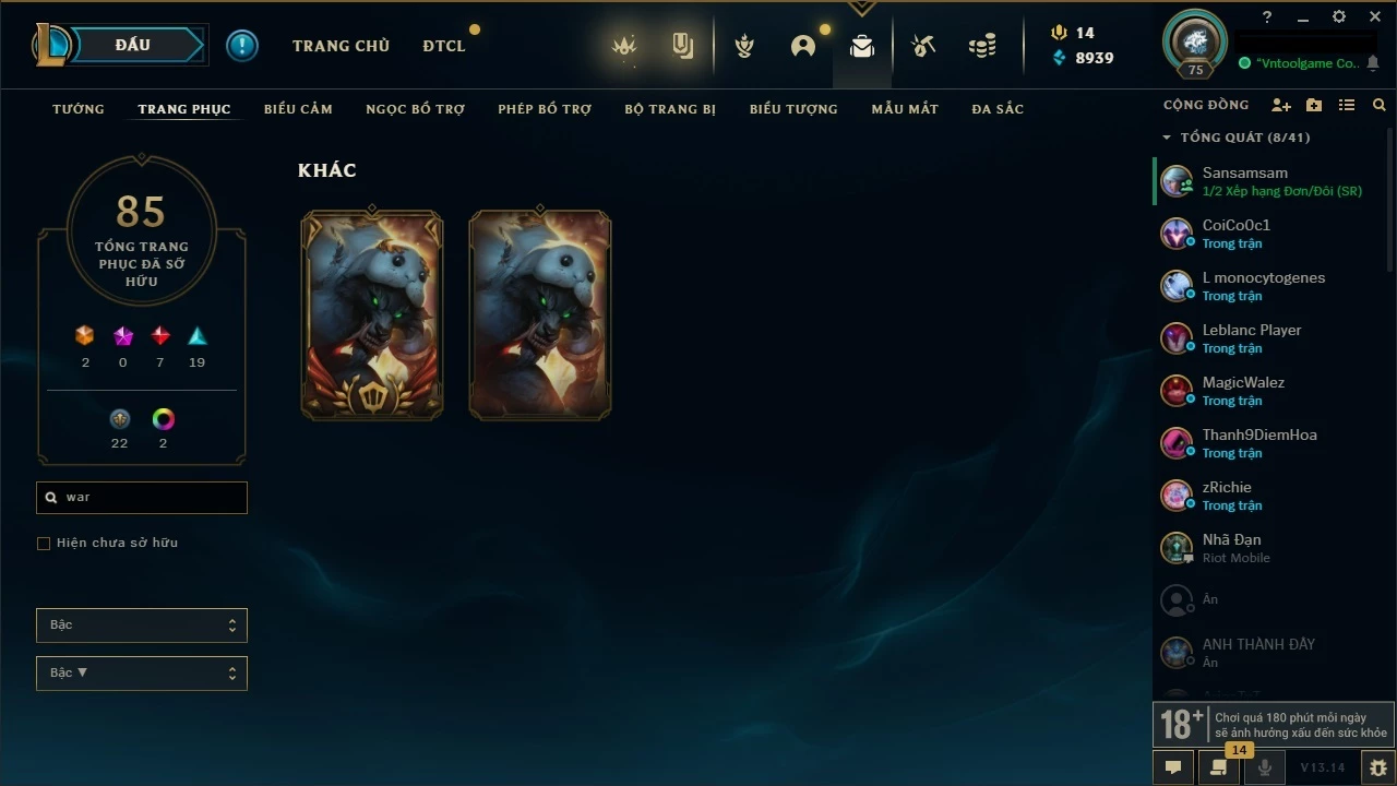 Skin URF Warwick