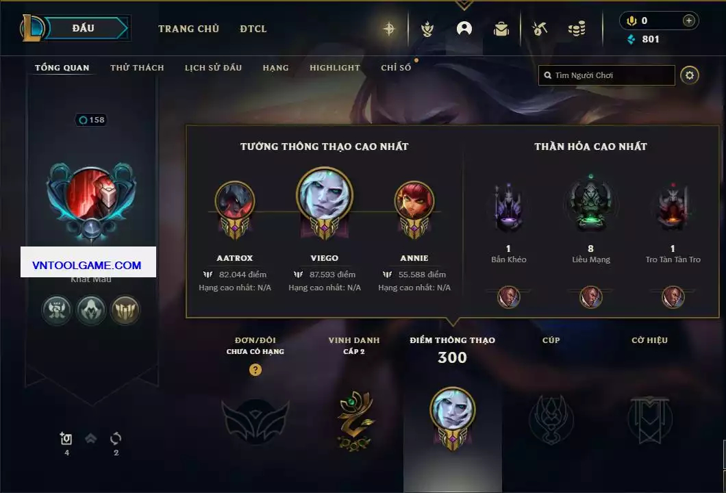 Ảnh Acc Trắng Thông Tin