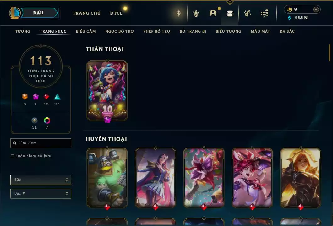 Ảnh Acc Trắng Thông Tin